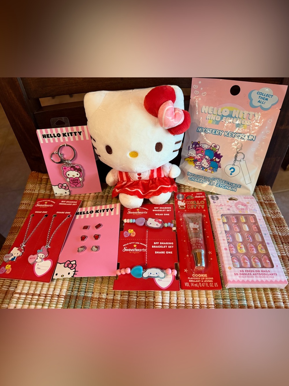 Hello Kitty Plush and Accessories 8pc Bundle